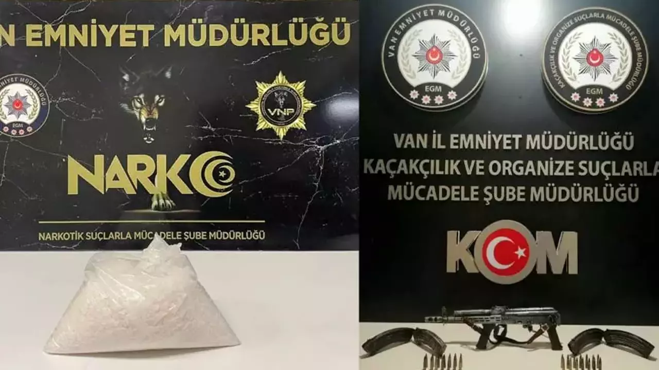 Van’da silah ve uyuşturucu ele geçirildi