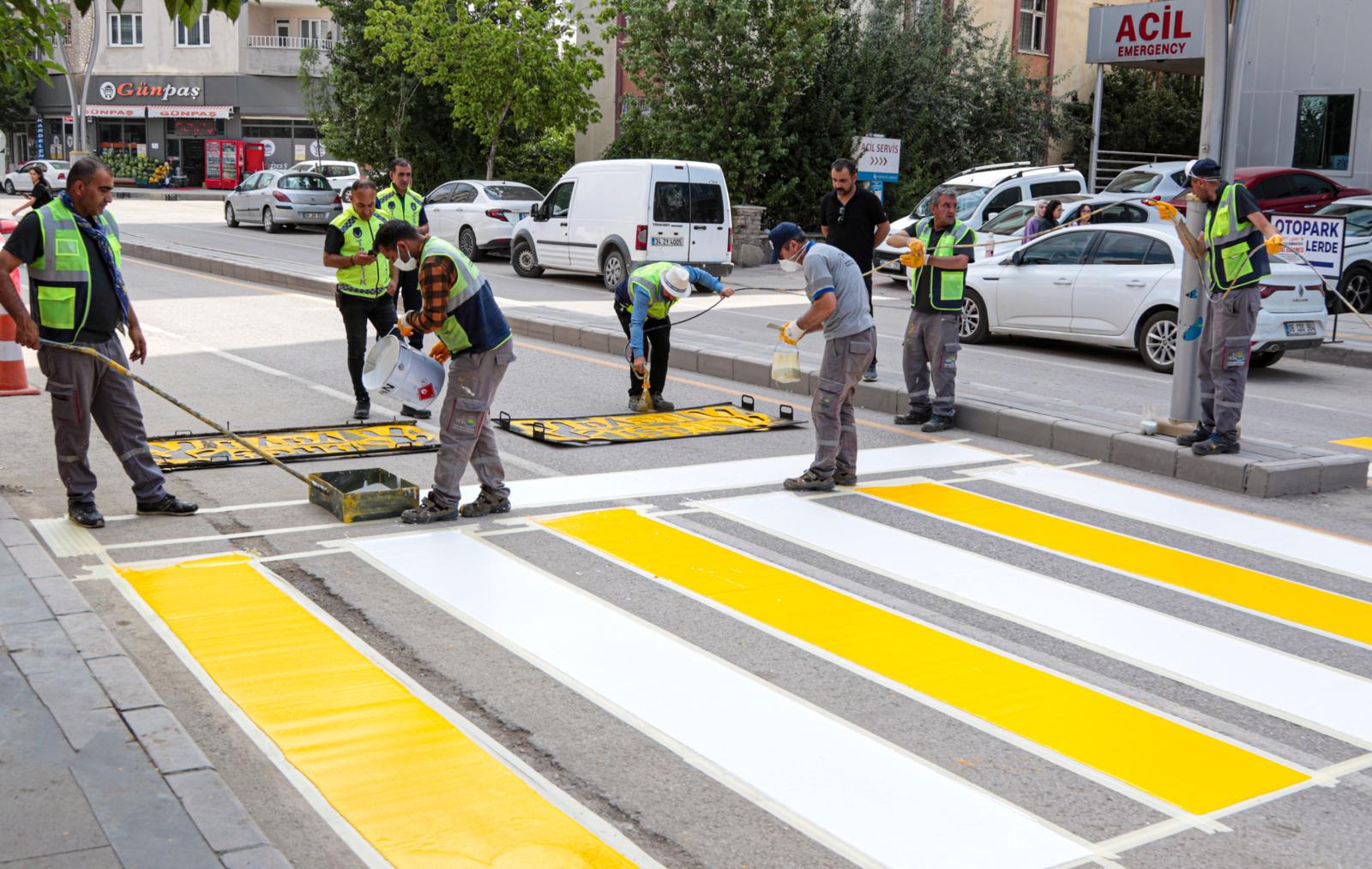 Van'da Kürtçe ve Türkçe yol çizgi çalışması - Kare 8