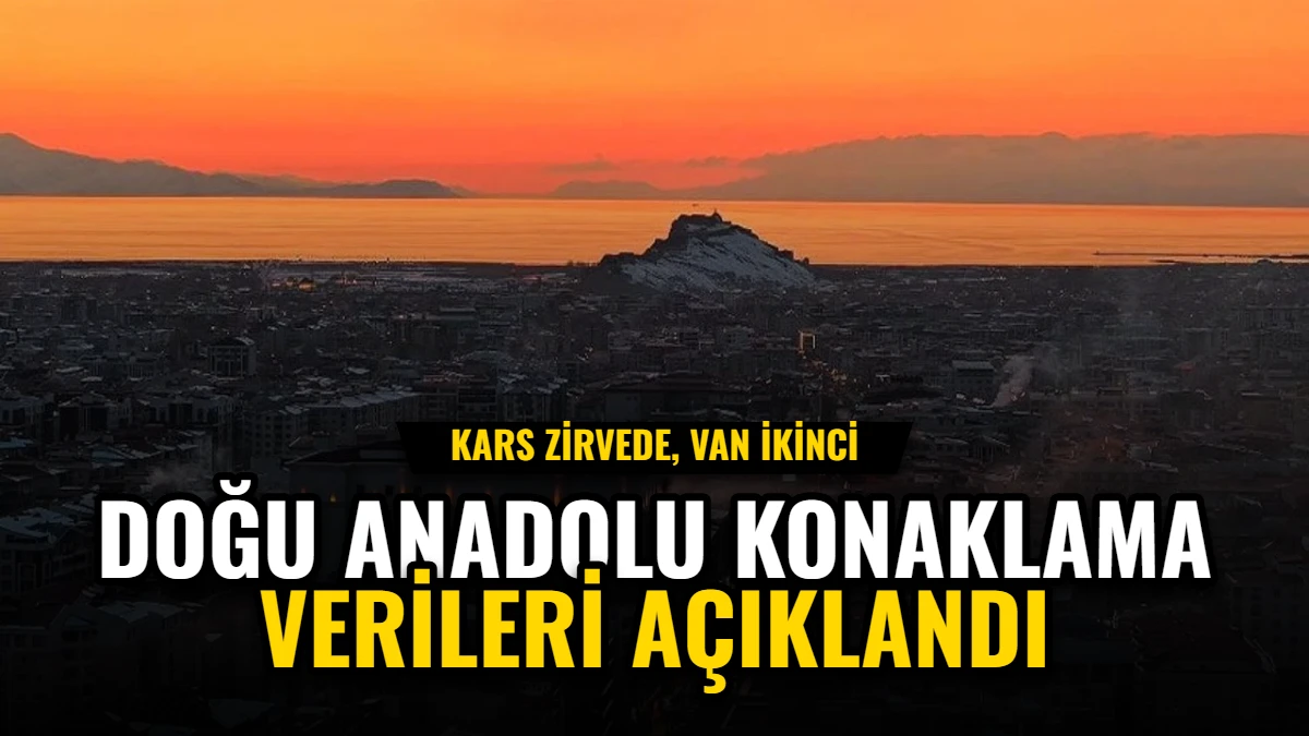 Doğu Anadolu Konaklama Verileri Açıklandı: Kars Zirvede, Van İkinci