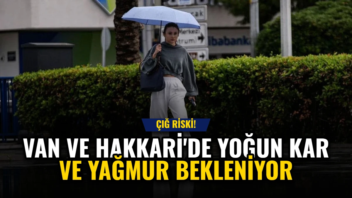 Van ve Hakkari'de Yoğun Kar ve Yağmur Bekleniyor: Çığ Riski!
